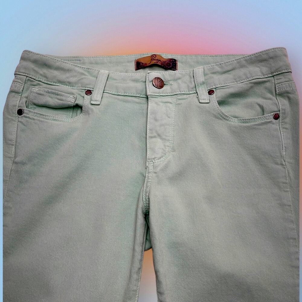 PAIGE Women’s 27 Mint Green PEG SKINNY Jeans